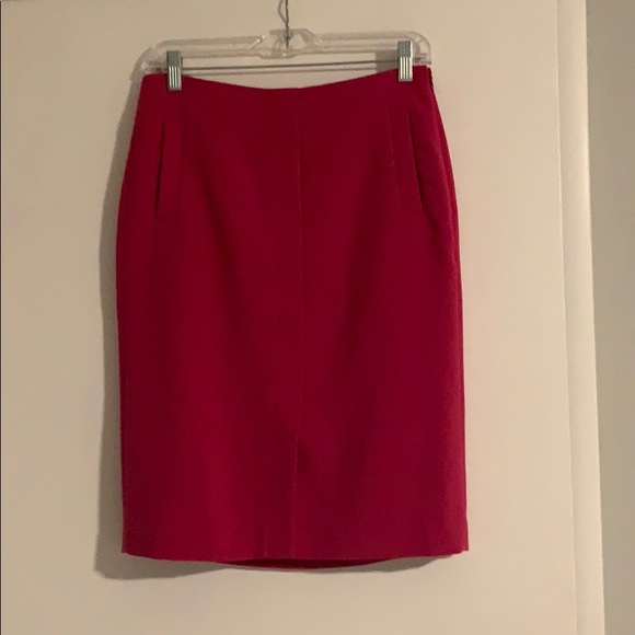 Banana Republic Beautiful Bright Pink Pencil Skirt with Front Pockets - Picture 1 of 5
